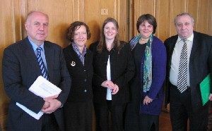 Louise and Marie with members of the Armenian Government 